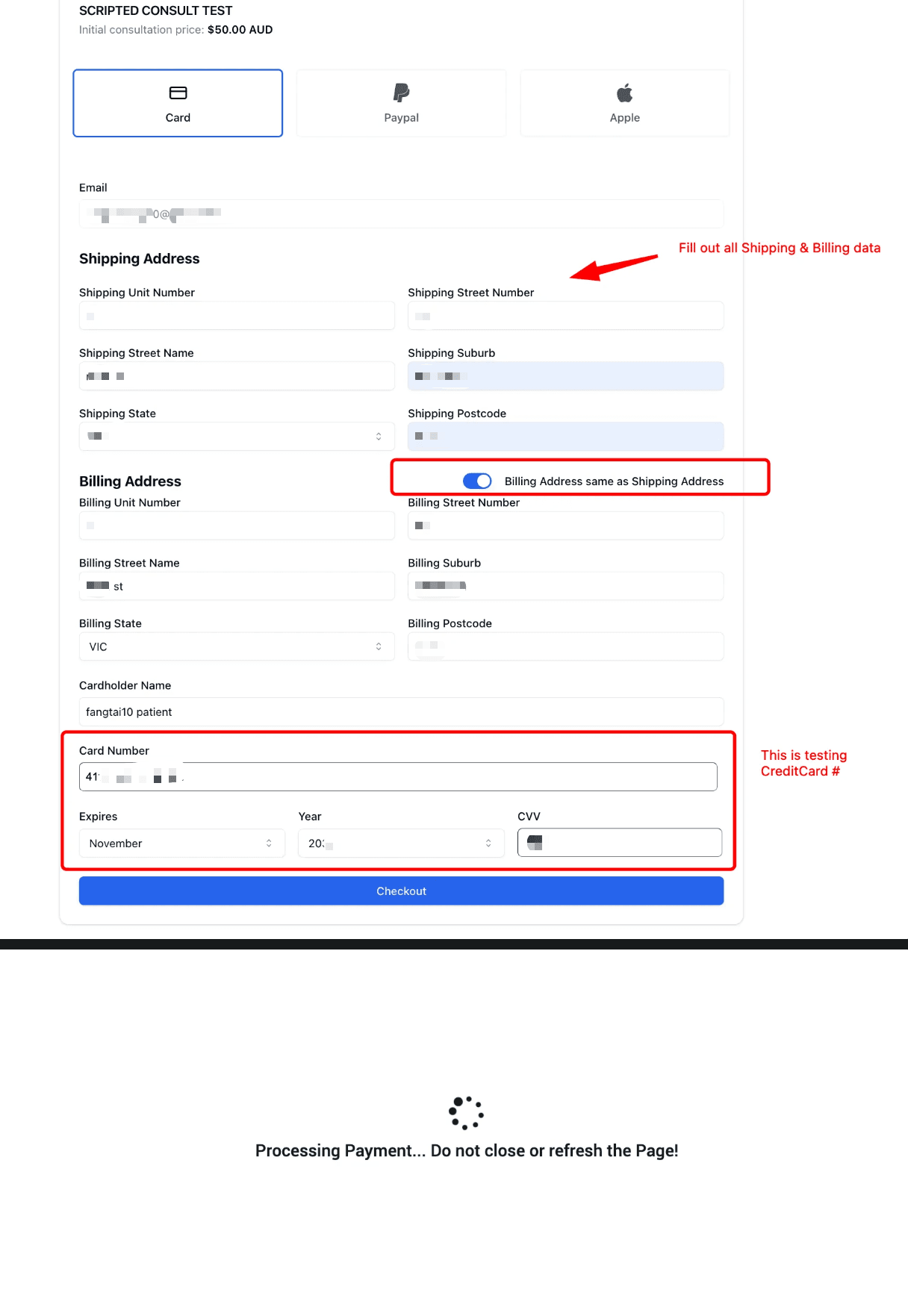 Payment Confirmation