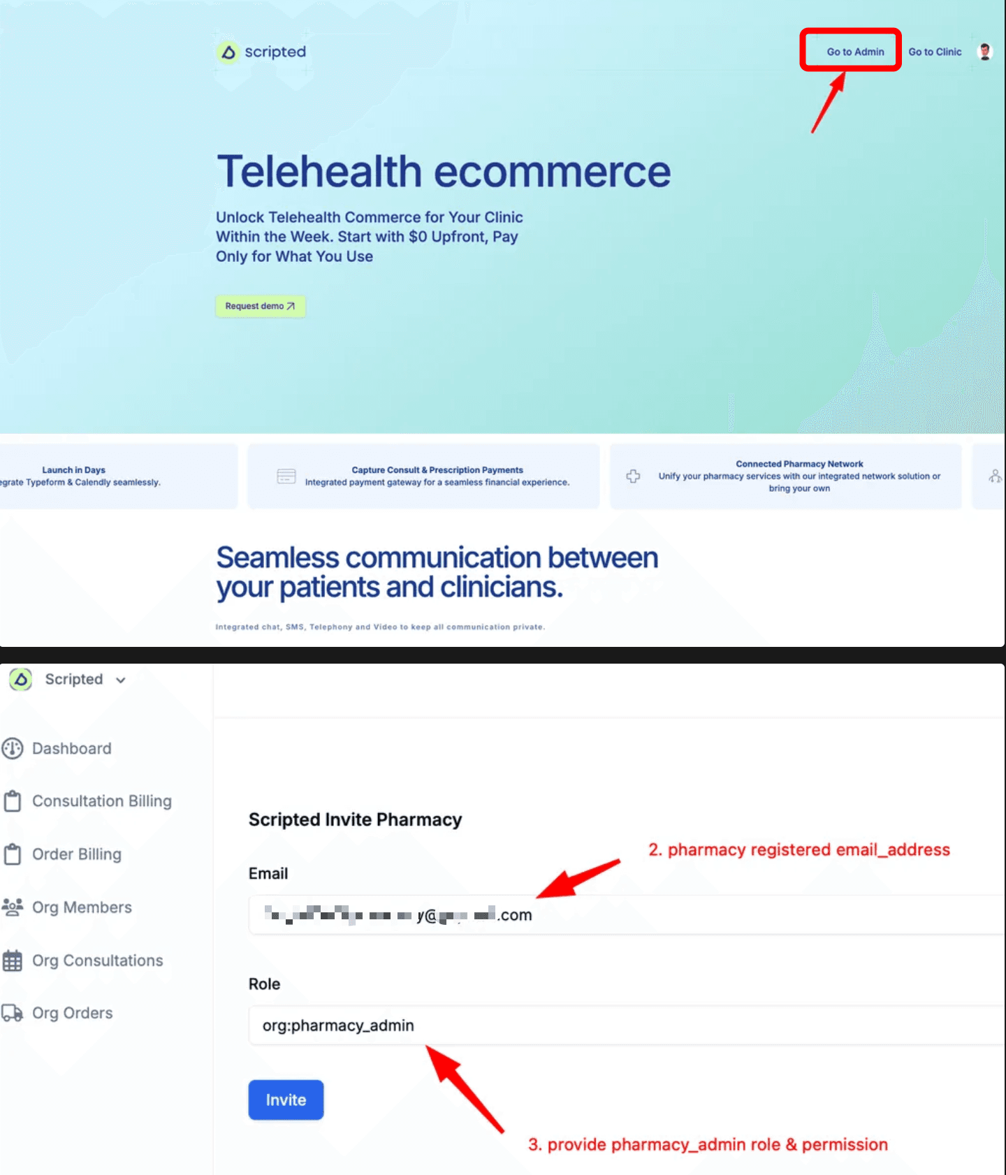 Scripted Admin Invitation Process